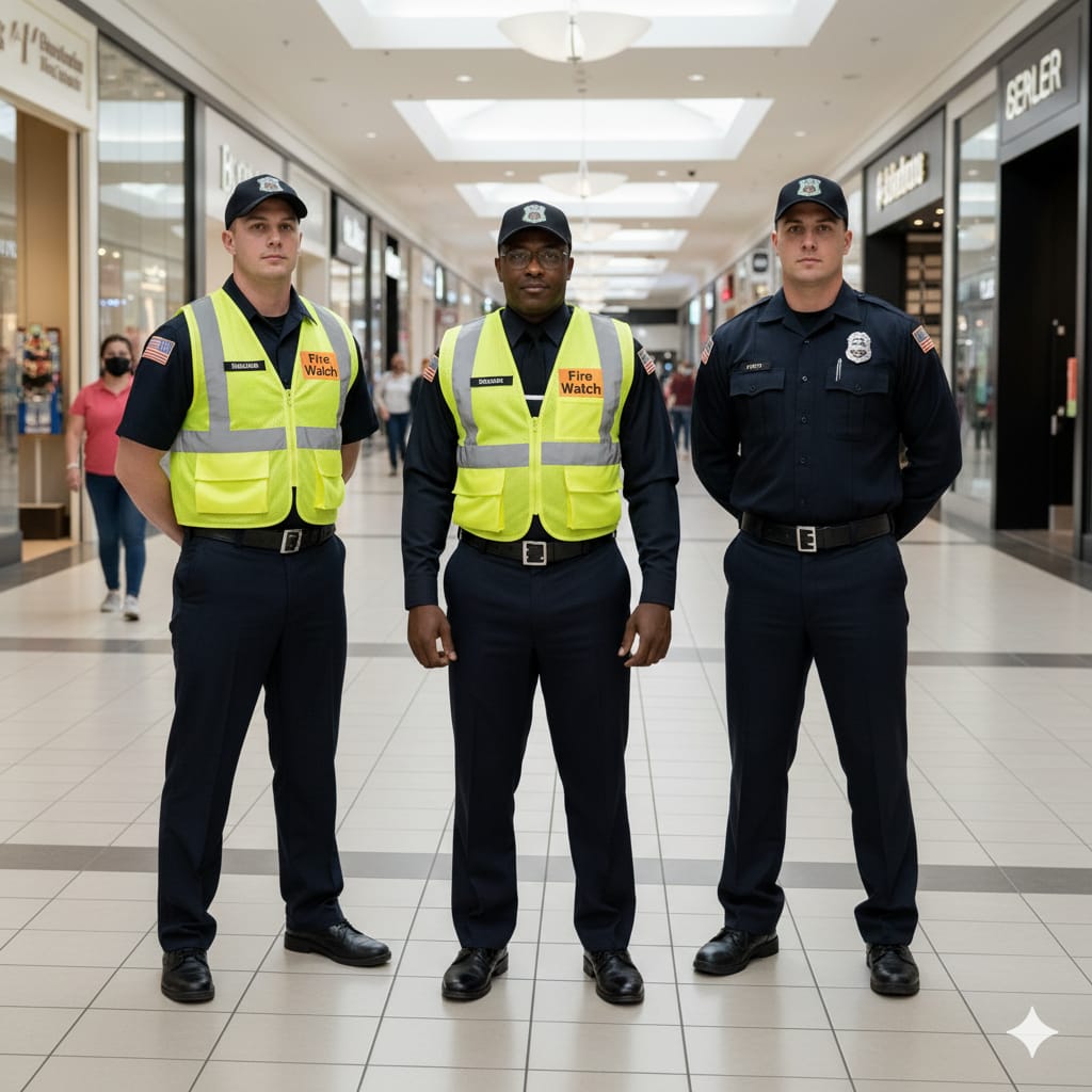 Fire watch mall team